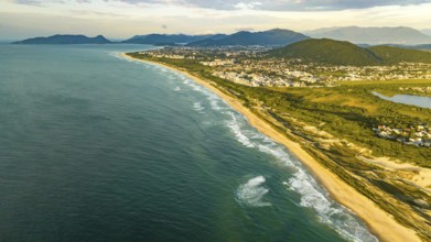 Florianópolis, Campeche beach during sunrise. Brazil. Rio Tavares neighborhood