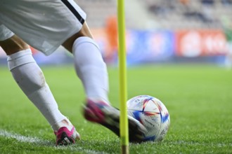 LUBIN, POLAND - MARCH 31, 2023: Football match Polish PKO Ekstraklasa between KGHM Zaglebie Lubin