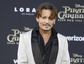 Johnny Depp at the U.S. premiere of 'Pirates Of The Caribbean: Dead Men Tell No Tales' held at the