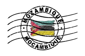 Mozambique Passport Stamp Flag Travel Document Symbol