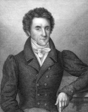 Philipp Jakob Siebenpfeiffer (1789-1845) on engraving from 1859. German jurist and political