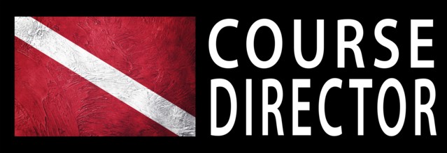 Course Director, Diver Down Flag, Scuba flag, Scuba Diving