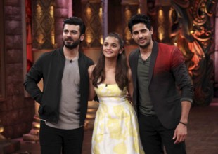 Bollywood actors Fawad Khan, Sidharth Malhotra and Alia Bhatt film Kapoor sets television show