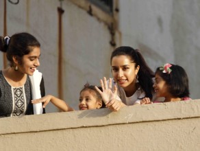 Bollywood actor Shraddha Kapoor during the Ganesh Chaturthi celebrations in Mumbai, India on