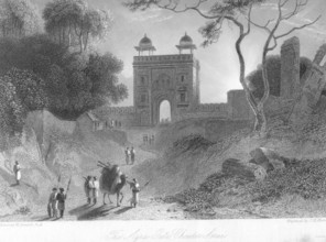 The Agra gate Chauter Serai, Uttar Pradesh, India