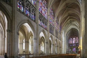 Saint-Pierre-et-Saint-Paul de Troyes Gothic Cathedral, Troyes, Aube department, Grand Est region,