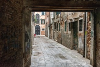 Abandoned Alley in Cannaregio district in Venice, Italy
