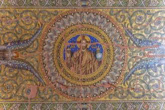Mosaic art in the Kaiser Wilhelm Memorial Church in Berlin, Germany