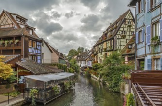 Area little Venice (la Petite Venise) in Colmar, Alsace, France