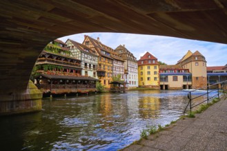 Strasbourg la Petite France in Alsace half timbered houses
