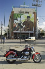 Portrait of revolution leader Muammar al-Khadafi, Muammar al-Gaddafi, at the Green Square, Tripoli, Libya/Portrait von Revolutionsführer Muammar al-Khadafi, Muammar al-Gaddafi, am Grünen Platz, Tripol...