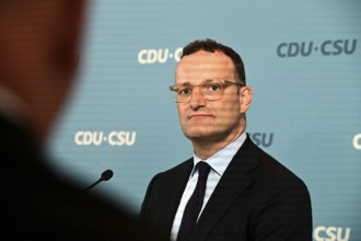 The Chairman of the CDU/CSU parliamentary group, Jens Spahn (CDU), and his deputy Alexander