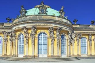 Sanssouci Palace in Sanssouci Palace Park in Potsdam, Germany