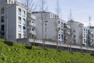 Residential neighbourhood Apartment blocks