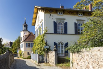 Landhaus des Meinholdschen Weingutes and Meinholdsches Turmhaus, Oberlößnitz, Radebeul, Saxony,