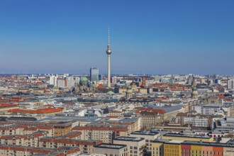 Berlin from above, the view from Panoramapunkt Berlin on Potsdamer Platz, Berlin, Germany