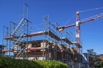 Building site Carcass scaffolding