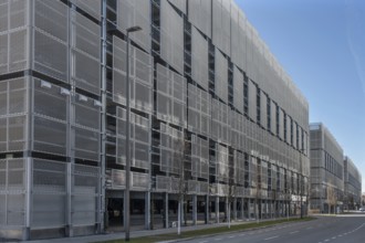 Modern multi-storey car parks Siemens Campus, Halskestr., Erlangen, Middle Franconia, Bavaria,