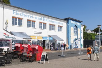 Fishing and harbour museum at the port of Sassnitz, Rügen, Mecklenburg-Western Pomerania, Germany,