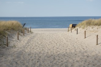 Beach access 13, Baltic Sea, Kühlungsborn, Rostock district, Mecklenburg-Western Pomerania, Germany