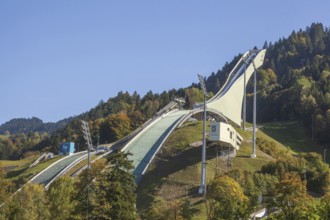 Ski jump, Garmisch-Partenkirchen, Werdenfelser Land, Upper Bavaria, Bavaria, Germany