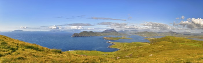 View from Geokaun Mountain, County Kerry, Ireland, Valentia Island