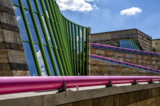 Germany - 19 July 2020: view of the State Gallery art museum in Stuttgart