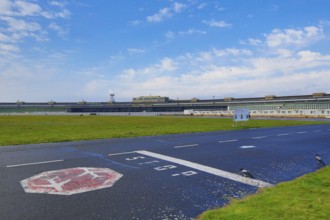 Apron Neoclassical former Berlin Tempelhof Airport, opened in 1941 under the National Socialists,