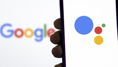 Google assistant app logo on the Phone.