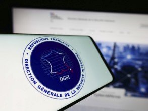 Stuttgart, Germany, 11-27-2023: Smartphone with logo of Direction Générale de la Sécurité