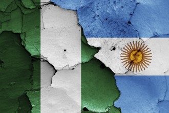 Flags of Nigeria and Argentina