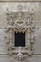 Manueline Window (Janela do Capítulo), Templar Castle (Convento de Cristo), Tomar, Santarém,