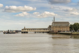 Gravesend, Kent, England, UK, September 23, 2017: View at the River Thames and the Royal Terrace