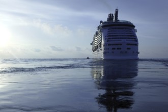 Cruise in Ibiza Island, Mediterranean sunrise. Spain