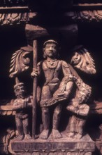 Lord Dandayudhapani Muruga Murugan, 17th century wooden carvings in Meenakshi-Sundareswarar temple