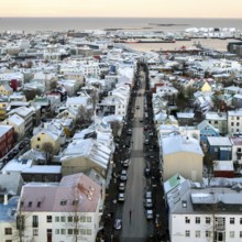 View over Reykjavik from Hallgrimskirkja Church