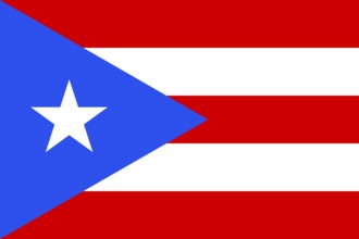 Flag of Puerto Rico, Vector illustration