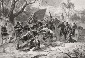 Scene from the German Peasants' War, 1525