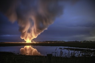 Biike burning in Keitum on the island of Sylt