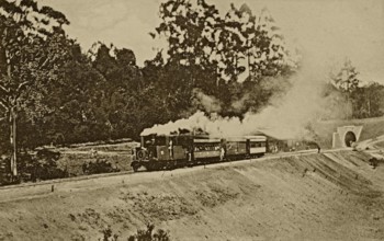 Vintage photo of nilgiri railway, ooty, tamilnadu, india, asia