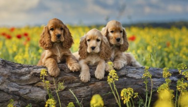KI generated, animal, animals, mammal, mammals, one, single animal, English Cocker Spaniel, (Canis