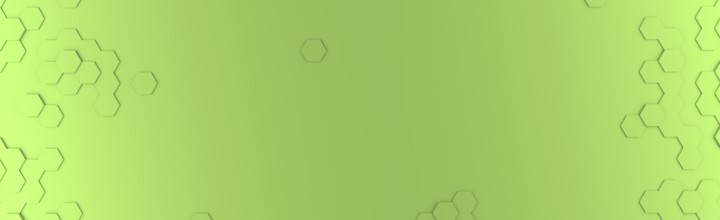 Abstract modern green honeycomb background, 3d rendering