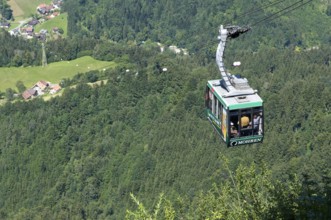 Cable car to the Karren, Dornbirn, Vorarlberg, Austria, cabin cable car, cable car