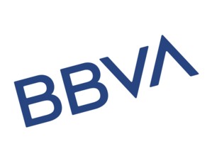 Rotated to left, BBVA Logo, Finance, Logo
