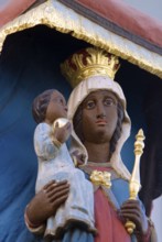 Saint figure, Black Madonna, Bad Tölz, Bavaria, Germany