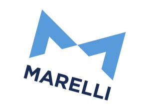 Rotated to right, Magneti Marelli logo, Electronics, Logo