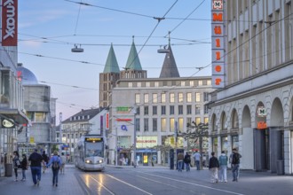 Street scene, Königsplatz, Kassel, Hesse, Germany