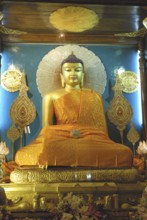 Buddha idol inside Mahabodhi temple, Bodhgaya, district Bihar, India