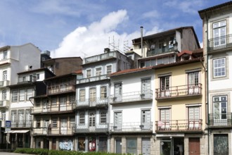 Historic buildings, Alameda de São Dâmaso, city centre of Guimaraes, northern Portugal