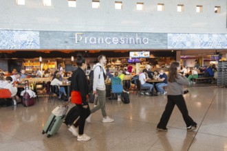 Francesinha cafe restaurant departure lounge area, Aeroporto Francisco Sa Carneiro, Porto airport,